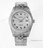 TW Factory Rolex Datejust Iced Out Watches 41mm Diamonds Silver Case